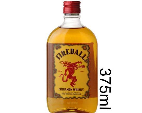 Order Fireball, 375mL whiskey (33.0% ABV) food online from Golden Ox Liquors store, Saint Augustine on bringmethat.com
