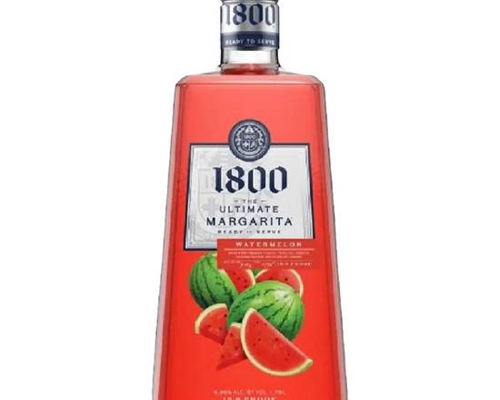 Order 1800 Watermelon Margarita, 1.75L ready to drink (9.95% ABV) food online from Woodbury Wine & Spirits store, ORLANDO on bringmethat.com