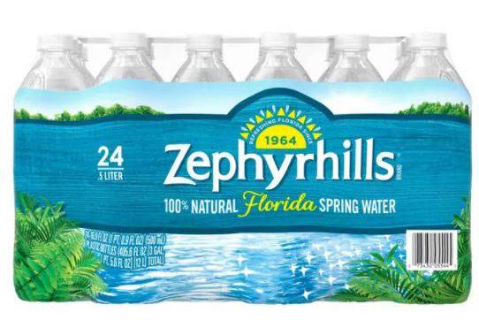 Order Zephyrhills 16 oz (24 pk) food online from Shell store, Tampa on bringmethat.com