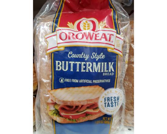 Order Oroweat Buttermilk Bread (680 G) food online from Richmond Food Center store, Richmond on bringmethat.com