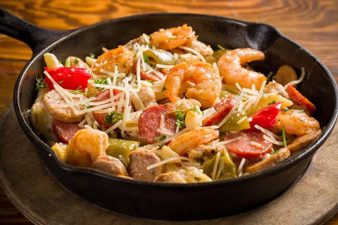 Order Spicy Born on the Bayou Pasta food online from The Rock Wood Fired Pizza store, Tacoma on bringmethat.com