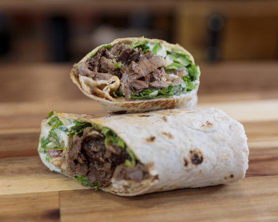 Order Lamb Shawarma Toasted Wrap food online from Layla's Falafel store, Stamford on bringmethat.com