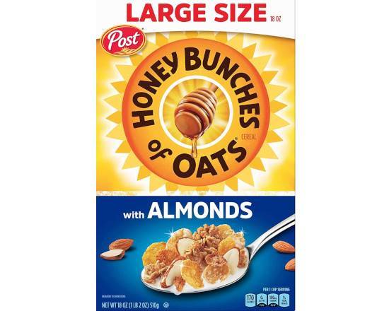 Order Honey bunches of oats with Almonds Large  food online from Fresko Market store, Miami on bringmethat.com