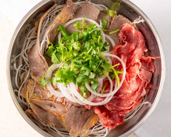 Order 17. Steak, Brisket, Flank, Tendon, and Tripe (Pho Tai, Nam, Gan, Sach) food online from Photai store, Seattle on bringmethat.com
