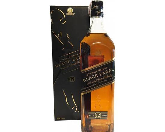 Order JOHNNIE WALKER BLACK LABEL 1.75L 40% ABV  food online from Princess Liquors store, Port Saint Lucie on bringmethat.com