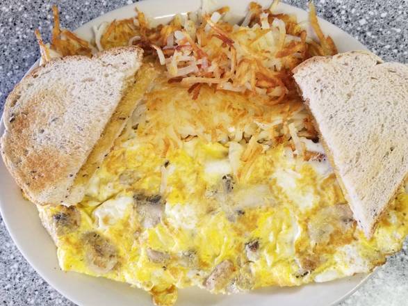 Order Mushroom Omeletett
 food online from Fleetwood diner store, Ann Arbor on bringmethat.com