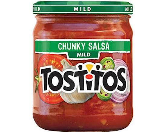 Order Tostitos Chunky Mild Salsa 15.5oz food online from George's Market store, San Francisco on bringmethat.com