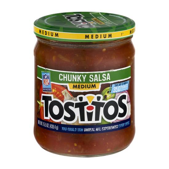 Order Tostitos Medium Chunky Salsa 15.5oz food online from Everyday Needs by Gopuff store, Tampa on bringmethat.com
