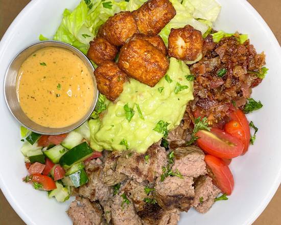 Order KETO BEEF PATTY BOWL (RICELESS) food online from NOA Cafe store, Miami on bringmethat.com