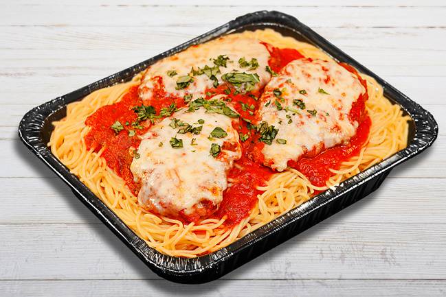 Order Family Spaghetti With Chicken Parmesan food online from Sardellas Pizza and Wings store, Phoenix on bringmethat.com