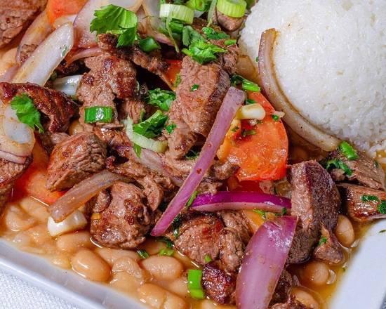 Order Lomo Combinado food online from El Pollo Inka store, Hermosa Beach on bringmethat.com