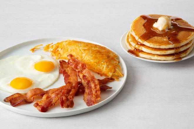 Order Four Strips of Bacon & Eggs* food online from Village Inn store, Greeley on bringmethat.com