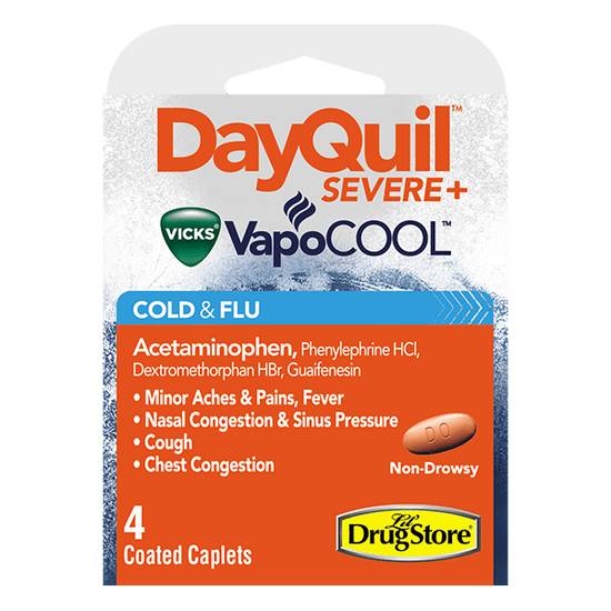 Order DayQuil Severe 4ct food online from Casey store, Carter Lake on bringmethat.com