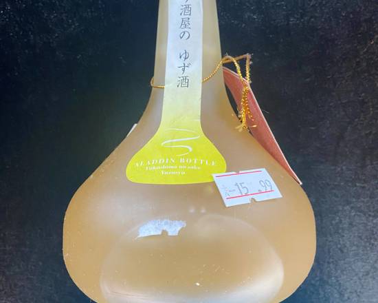 Order Aizu Homare Yuzu Aladdin, 300mL yellow sake (10.0% ABV) food online from Bangkok Fusion Café store, Saint Petersburg on bringmethat.com