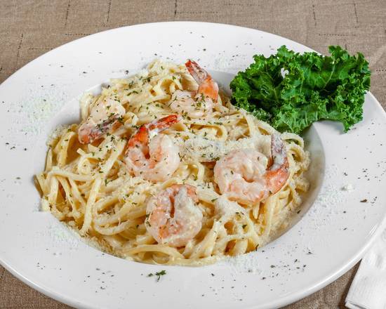 Order Shrimp Pasta (Pasta con Camarones) food online from Punta Cana Restaurant store, Charlotte on bringmethat.com