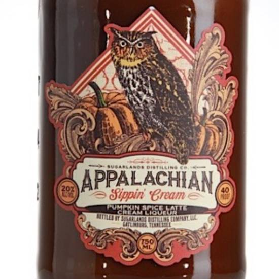 Order Sugarland's Shine Sippin Cream Pumpkin spice moonshine 750ml 20%ABV food online from Princess Liquors store, Port Saint Lucie on bringmethat.com