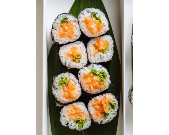 Order Salmon Cut Roll (8pcs) food online from OMAKAI sushi store, Aventura on bringmethat.com