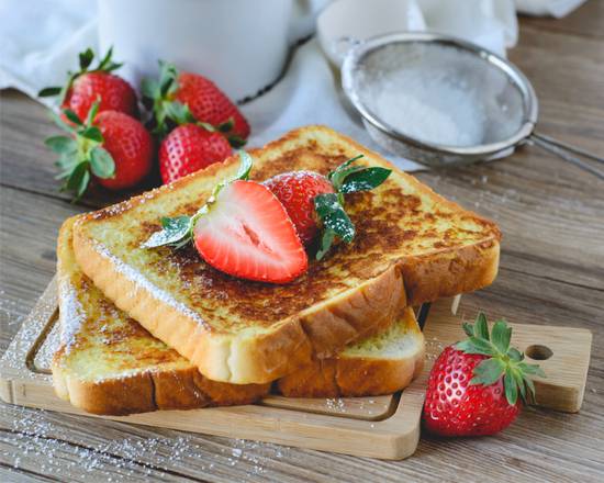 Order Strawberry French Toast food online from The Pancake Snob store, New York on bringmethat.com