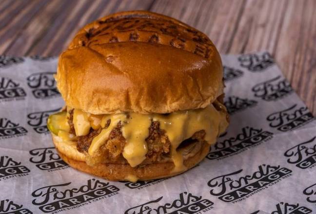 Order Crispy Chicken Sandwich food online from Ford Garage store, Cape Coral on bringmethat.com