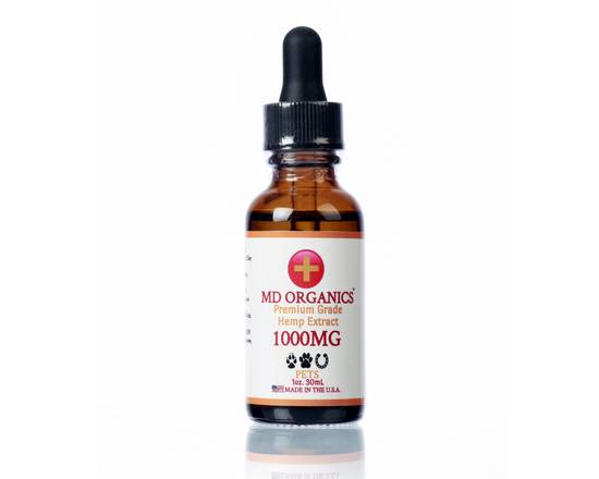 Order 1000mg MD Organics Premium Grade Pet Natural Flavor Tincture Oil food online from Md Organics store, Boca Raton on bringmethat.com