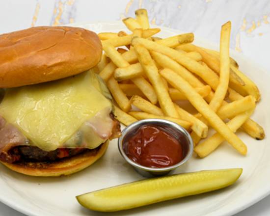 Order American Kobe Style Burger food online from McCormick & Schmicks Seafood Restaurant store, Edina on bringmethat.com