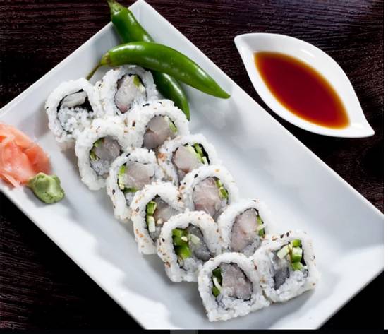 Order Whitefish Jalapeño Roll food online from Akashi Japanese Restaurant store, Miami on bringmethat.com