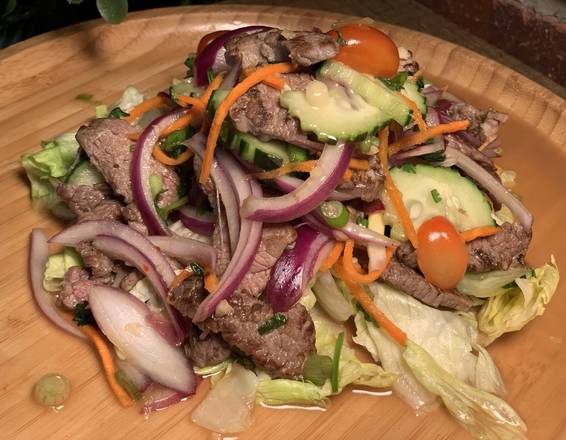 Order Grilled Beef Salad food online from Luck Thai store, New York on bringmethat.com