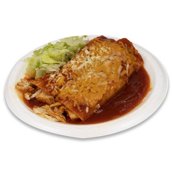 Order Chicken Enchiladas food online from Viva Burrito Co. store, Lakewood on bringmethat.com