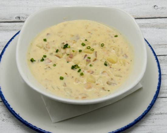 Order Clam Chowder (cup) food online from Landry's Seafood House store, Orlando on bringmethat.com