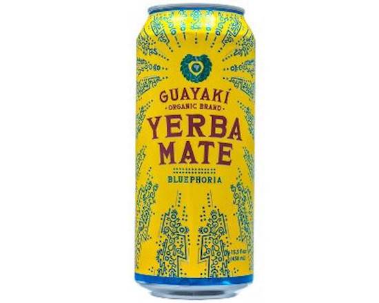 Order Guayaki Yerba Mate Bluephoria 15.5oz food online from George's Market store, San Francisco on bringmethat.com