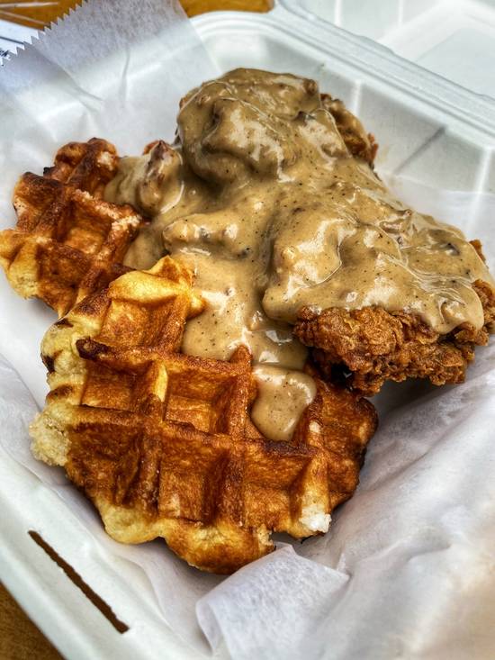 Order Chicken and Waffles food online from Harlem Public-North End store, New York on bringmethat.com
