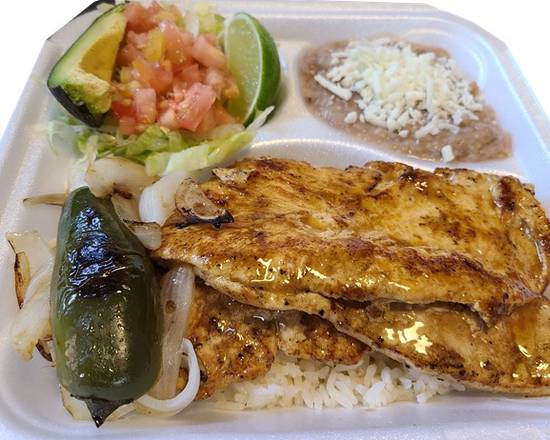 Order Pollo a La Plancha food online from Gonzalo Taqueria Y Carnitas store, Lake Worth on bringmethat.com