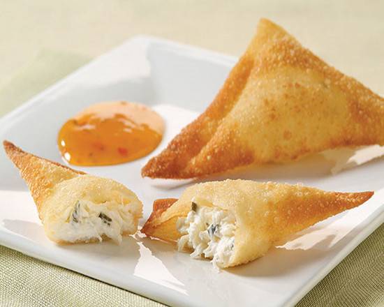 Order Crab Rangoon (4pcs) 炸蟹角 food online from Jin Ding Restaurant store, Bryn Mawr on bringmethat.com