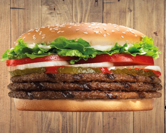 🍔 ♨️ Triple whopper 🥩🥚🥓