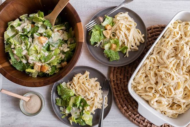 Order Fettuccine Alfredo Meal food online from Lazy Dog Restaurant & Bar store, Addison on bringmethat.com