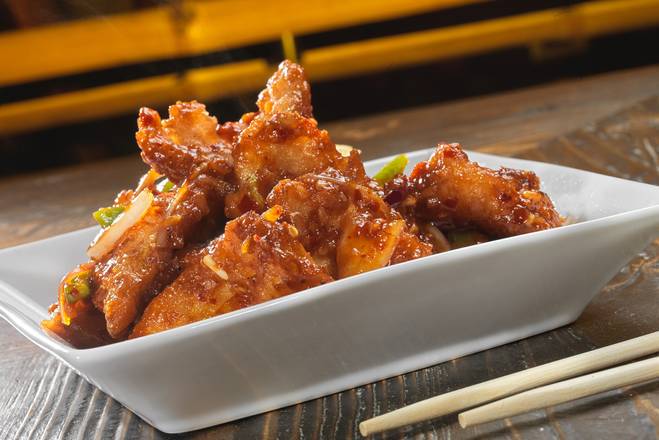 Order Pan Fried Chili Fish food online from Inchin Bamboo Garden store, Nashville on bringmethat.com