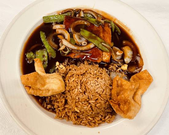 Order (L/C) Grilled Salmon Teriyaki food online from Qin Dynasty store, Houston on bringmethat.com