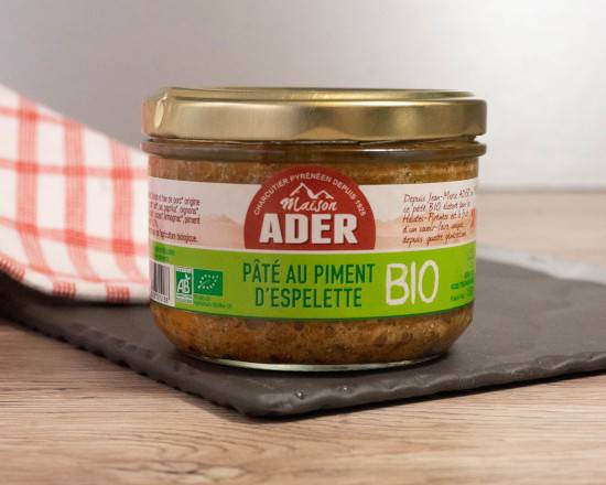 Paté de porc BIO au piment d'espelette