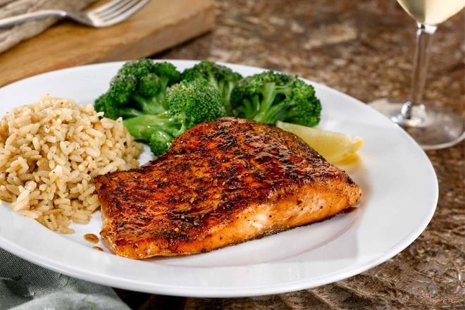 Order Grilled Atlantic Salmon* food online from O'charley store, Evansville on bringmethat.com