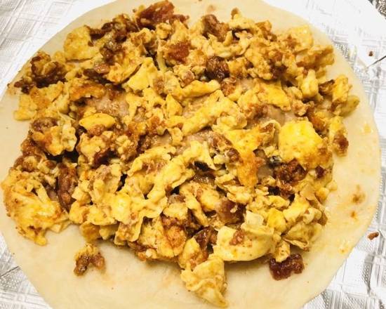 Order Chorizo, Egg, & Bacon food online from Donut Tacos Palace store, Austin on bringmethat.com