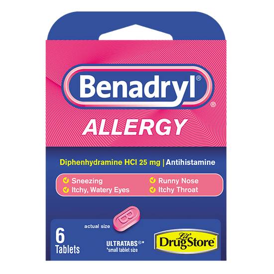 Order Benadryl 6ct food online from Casey store, Carter Lake on bringmethat.com