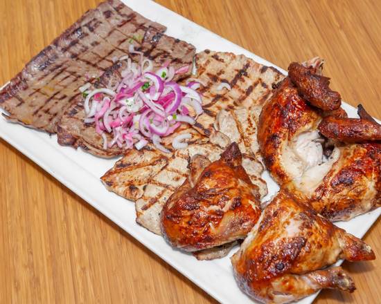 Order Whole Chicken, Grilled Steak (1 lb), and Grilled Pork (1 lb) food online from La Granja store, Weston on bringmethat.com
