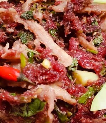 Order Raw Beef Laab food online from Mekong BBQ store, St Paul on bringmethat.com