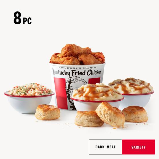 Order 8 pc. Family Fill Up Bucket Meal food online from Kfc store, Fort Pierce on bringmethat.com