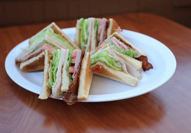 Order Norm's Club Sandwich food online from Norm's Famous Charbroiled Hamburgers store, Whittier on bringmethat.com