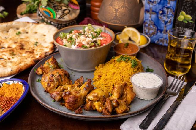 Order Shish Tawook Dinner food online from Kabob Xpress store, Evansville on bringmethat.com