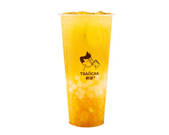 Order Pineapple Green Tea w. Nata Jelly food online from Tsaocaa store, Philadelphia on bringmethat.com