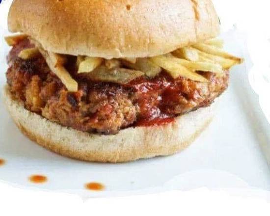 Order Cuban Hamburger (Frita Cubana) food online from Sandy's Cuban Cafe store, Naples on bringmethat.com