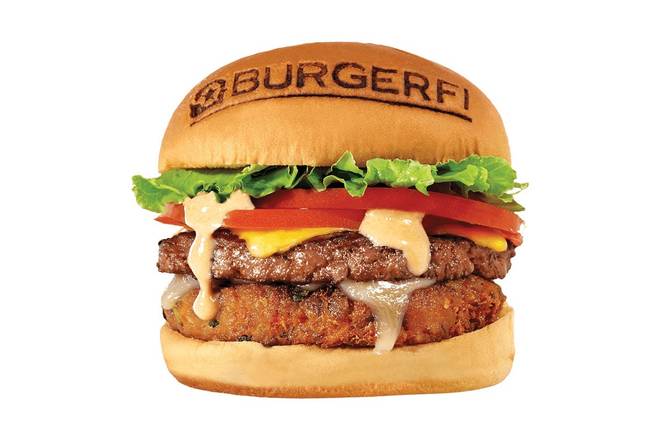 Order CONFLICTED BURGER food online from Burgerfi store, Tuscaloosa on bringmethat.com
