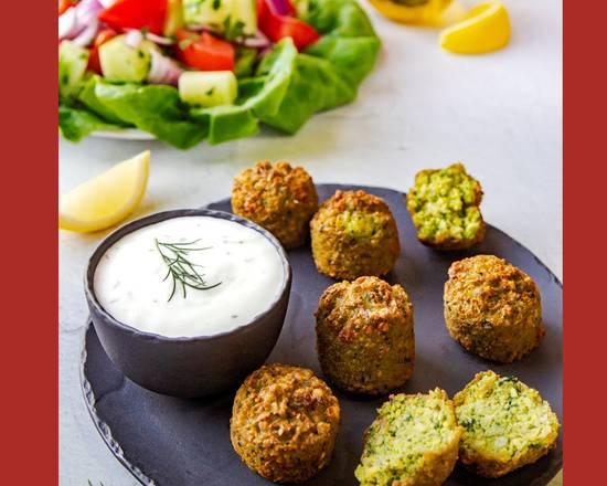 Order Falafel (Six Pieces) food online from Koko's Mediterranean Grille store, Chicago on bringmethat.com